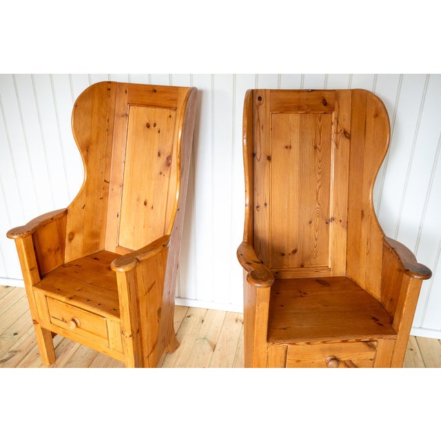 Rustic Farmhouse Armchairs, 1960s, Set of 2 For Sale - Image 4 of 18