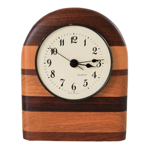 Mid-Century Modern Multi Wood Clock