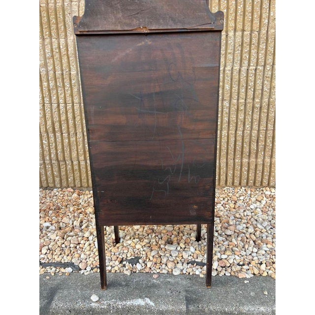 Brown 19th Century Antique Victorian Style Hand Painted Music Storage Cabinet. For Sale - Image 8 of 12