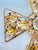 1960s Signed Schreiner New York Cross Pendant Brooch Clear Crystal With Original Chain For Sale - Image 15 of 15