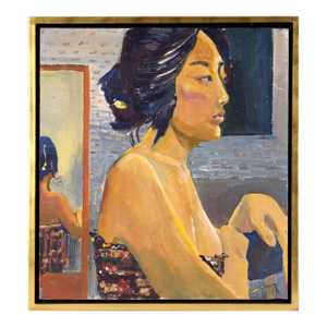 "American Geisha" - Figurative Portrait in Oil on Linen by Patricia Gren Hayes