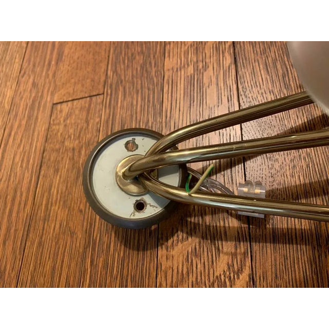 Contemporary Angelo Lelii Brass and Glass Wall Light For Sale - Image 9 of 10