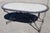 Moroccan Moroccan Oval Simple White Mosaic Dining Table For Sale - Image 3 of 8