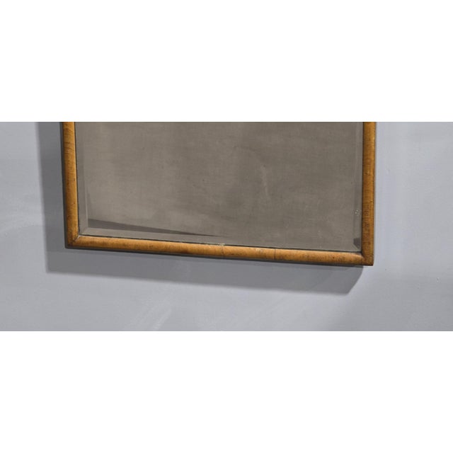Wood Queen Anne Burr Walnut Wall Mirror, 1920 For Sale - Image 7 of 9