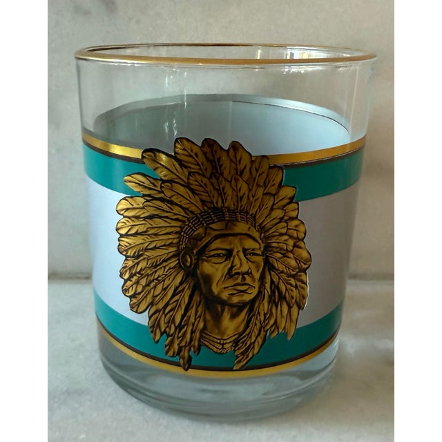 Glass Bradford Pride of the West Decanter Glass 5 Piece Set For Sale - Image 7 of 12