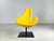 Postmodern Moroso Swivel Leather Armchair inYellow from Patricia Urquiola For Sale - Image 3 of 10