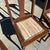 Vintage Wooden Dining Chairs With Studded Cushions- Set of 6 For Sale In Atlanta - Image 6 of 10