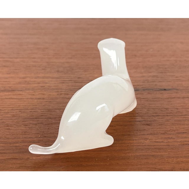 Vintage Art Glass Otter Figurine from Hadeland, Norway For Sale - Image 3 of 14