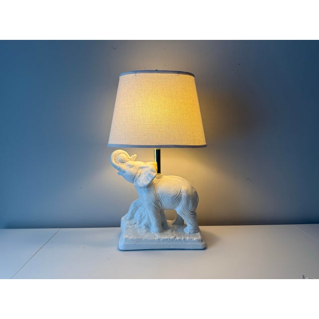 1980s Elephant Table Lamp For Sale In Charleston - Image 6 of 9