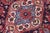 Shabby Chic Persian Kashan Red/Blue Wool Rug - 9'3'' X 13'1'' For Sale - Image 4 of 10