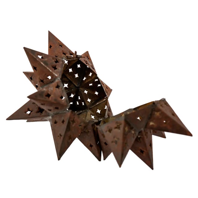 Moravian pierced star iron 18 point star. Use with a candle for beautifully patterned light. Or try a battery operated...