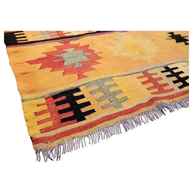 Mid-20th Century Turkish Kilim Rug - 3'6" X 8'1" For Sale - Image 4 of 6