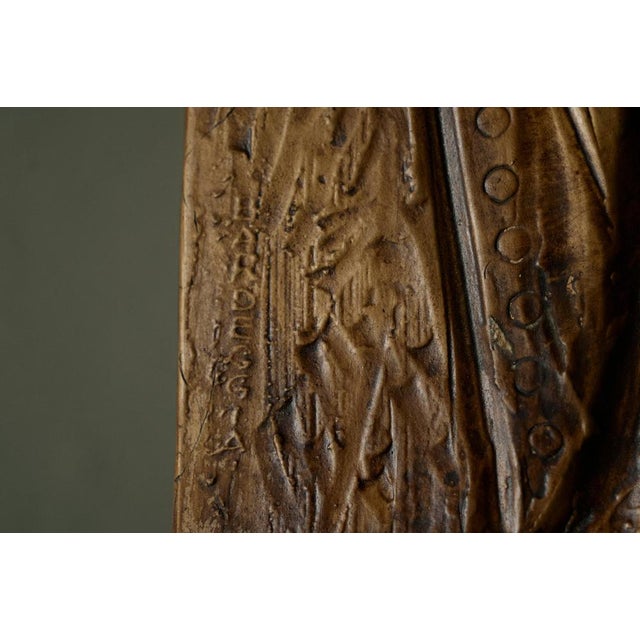 Modernist Studio Pottery Bas Relief Wall Plaque from Guerrino Bardeggia, Italy, 1960s For Sale - Image 9 of 10