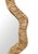 New special order item. Not vintag.e ROUND ORGANIC SHAPED MIRROR WITH NATURAL RATTAN FRAME 3.5" D x 45" DIA *Rattan has...