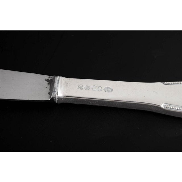 Fruit Knives in Silver and Stainless Steel by Evald Nielsen, 1930s, Set of 6 For Sale - Image 4 of 6