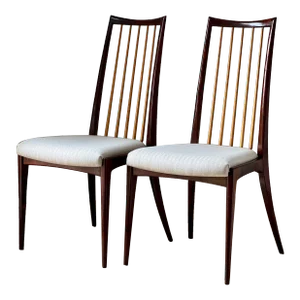 Pair of Filigree Side Chairs by Ernst Martin Dettinger, Germany, 1950s