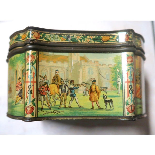 1878 Paris Exhibition - Huntley & Palmers "The Grand Prize" Gold Medal & Diploma of Honour - Hinged Lidded Biscuit Tin c.1887 For Sale - Image 4 of 14