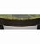 Mid-Century Italian Demilune Faux Marble Black & Lacquer Console Table For Sale - Image 4 of 6