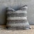 Size: 22" x 22" Colors: Dark Brown / Gray /Oyster Crafted from authentic vintage Turkish hemp rugs, each pillow is a one-...