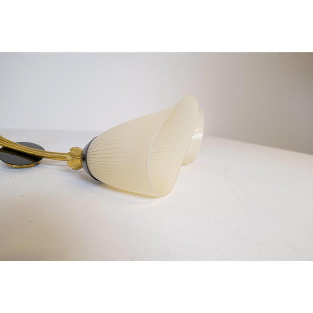 Mid-Century Brass and Opaline Wall Lamps from ASEA, Sweden, 1950s, Set of 2 For Sale - Image 11 of 16