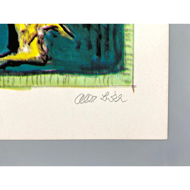 Albert Birkle, Faun with Rooster, 1980s, Screenprint and Offset Print on Paper For Sale - Image 6 of 11