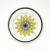 Multi Colored Snowflake / Sunflower Motif Wall Plate Curation - Group of 5 For Sale - Image 9 of 9