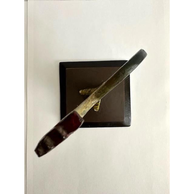 Wood Vintage Hand Crafted Wooden Cockrell For Sale - Image 7 of 8