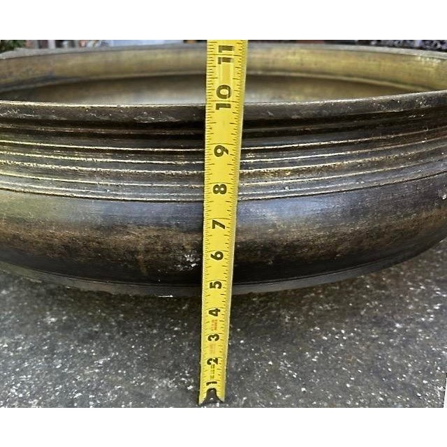 Pair of Antique Bronze Urlis on Tall Bronze Stands For Sale - Image 10 of 15