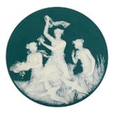 Jean Baptist Stahl Pate-Sur-Pate Neoclassical Phanolith Charger Bacchanalian 21" For Sale