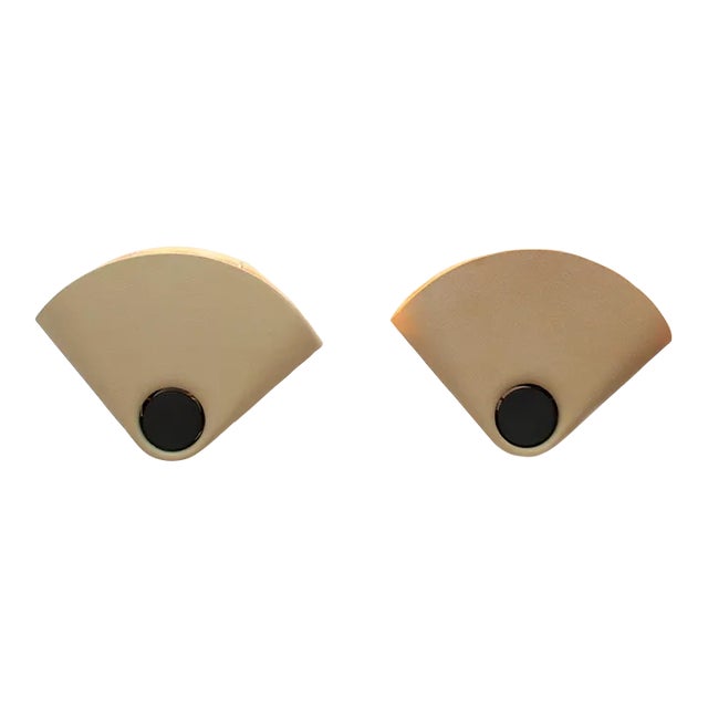 1980s Afra & Tobia Bollo 870 Triangular Sconce Wall Lamps - a Pair For Sale