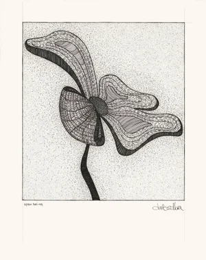 "Open Being" Original Pen and Ink Drawing by Denis Collura