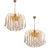 Pair of Lady White, Murano Chandelier White Drops, 1970s For Sale
