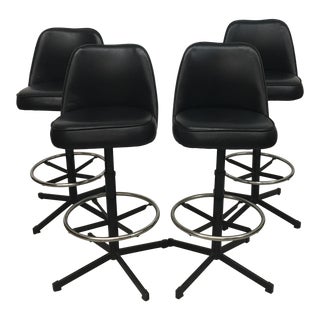 Mid Century Modern Bar Stools - Set of 4 For Sale