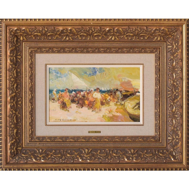 This captivating beach scene is bursting with energy and vibrancy. With a radiant palette, giner bueno has created this...