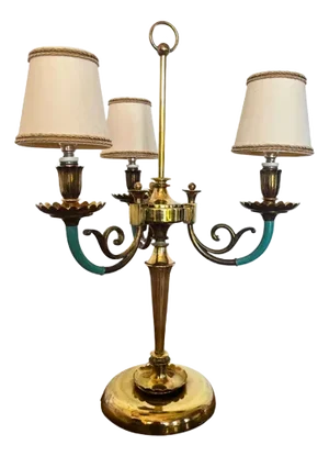 French Louis XVI Style Bouillotte Table Lamp, 1920