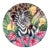 Late 20th Century Fitz and Floyd Exotic Jungle Zebra Plates-Set of 2 For Sale