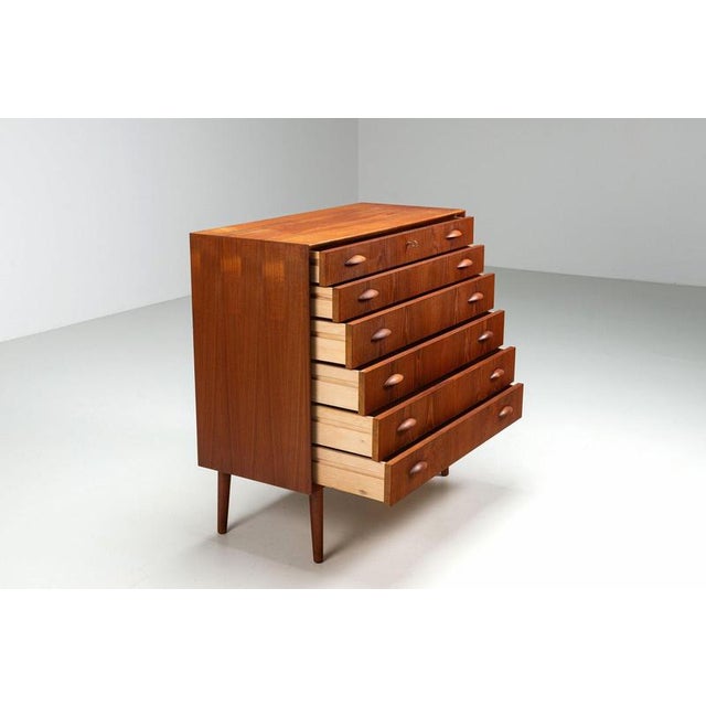 Chest of Drawers in Teak by Johannes Sorth for Nexo Mobelfabrik, Denmark, 1960s For Sale - Image 6 of 14