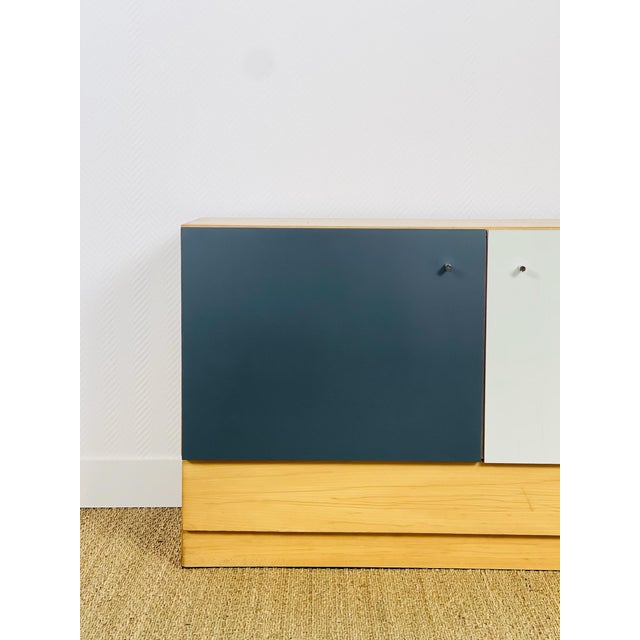 Wood Vintage Sideboard in Ash Wood, 1960s For Sale - Image 7 of 11