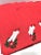 English Vintage Red Christmas Dinner Napkins With Poinsettia & Candles, Set of 12 For Sale - Image 3 of 5