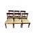 Burgundy Early 20th Century Set of 8 English Regency Mahogany Dining Chairs, 2 Arm & 6 Side Chairs For Sale - Image 8 of 16