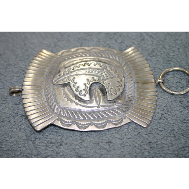 Tribal 1990s Navajo Concha or Concho Belt - Bears - Herman Smith For Sale - Image 3 of 9