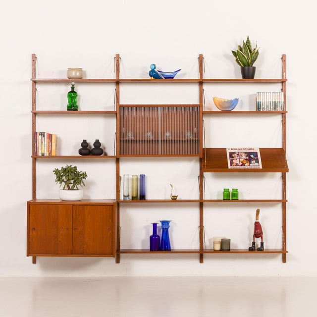Danish PS System Shelving Wall Unit from Randers Møbelfabrik, 1960s For Sale - Image 3 of 18