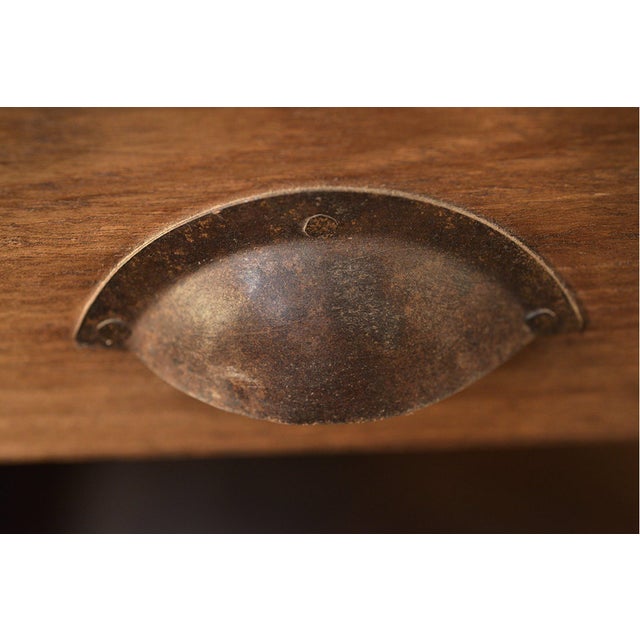 Brown Vintage Workshop Filing Cabinet, 1940s For Sale - Image 8 of 9