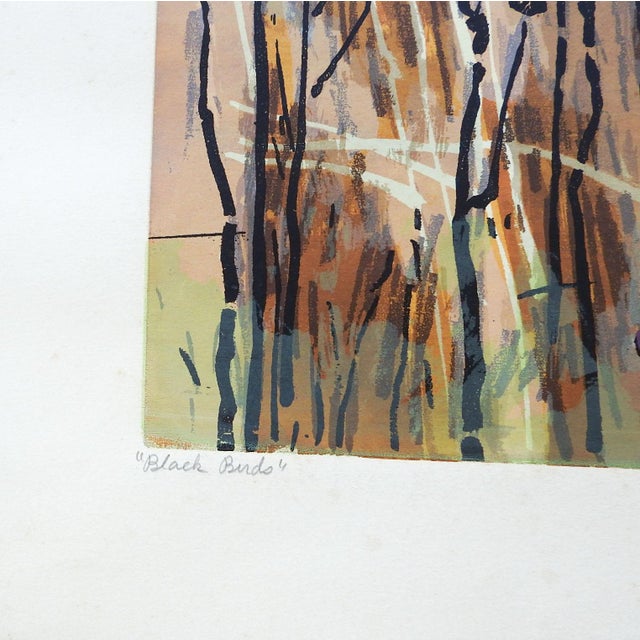 Large mid 20th century serigraph on paper circa 1960's by Guy Crittington Maccoy (b. 1904-1981) American. Signed, titled...