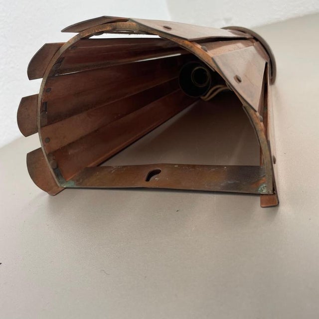 Vintage Theatre Wall Lights in Copper in the style of Gio Ponti, Italy, 1950s, Set of 2 For Sale - Image 16 of 18