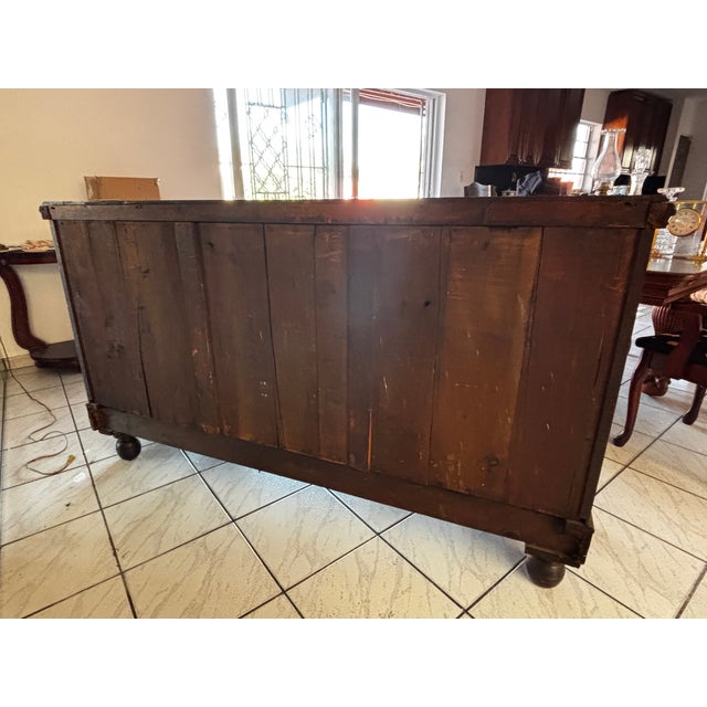 Victorian Mid 19th Century Victorian Flame Mahogany Sideboard For Sale - Image 3 of 6
