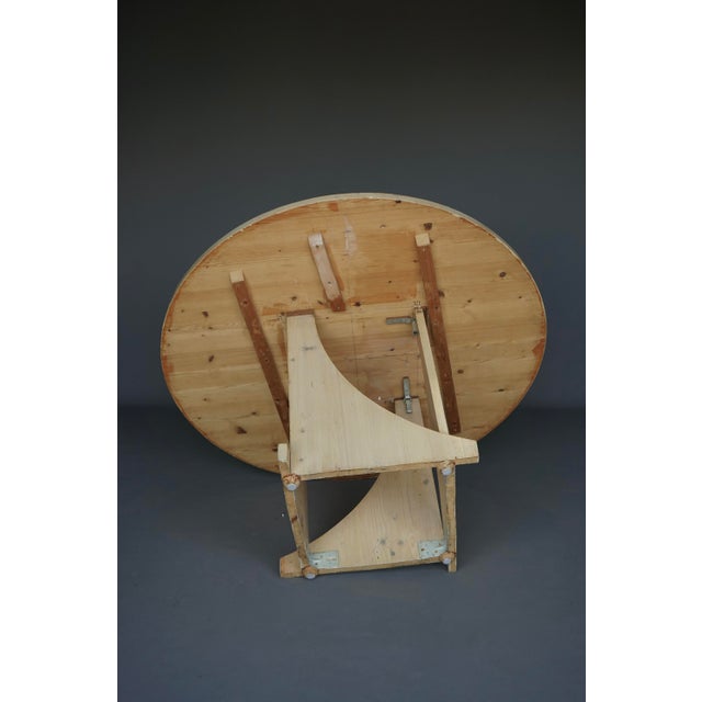 Architectural Handmade Dining Table in White-Washed Pine, 1970s For Sale - Image 14 of 18