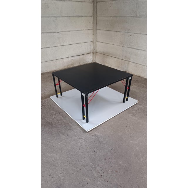 A stunning and very rare coffee table which, if you want, can hang on your wall as an artwork. It's art and table. The...