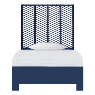 Liam Platform Bed Twin - Navy For Sale