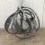 Metal Marcello Fantoni Style Brutalist Chrome Sculpture Lamp For Sale - Image 7 of 9